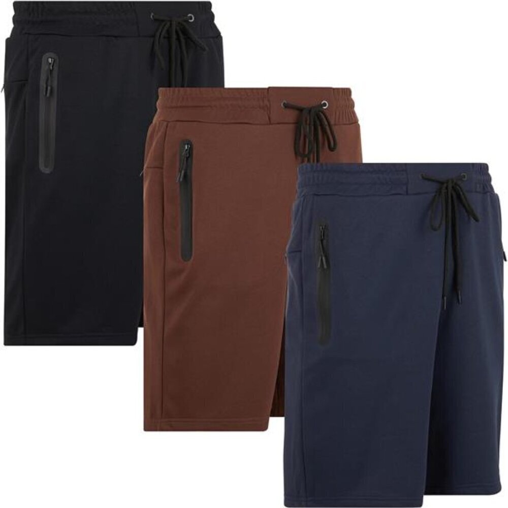 Men's Athletic Shorts 3 Pack French Terry Cotton